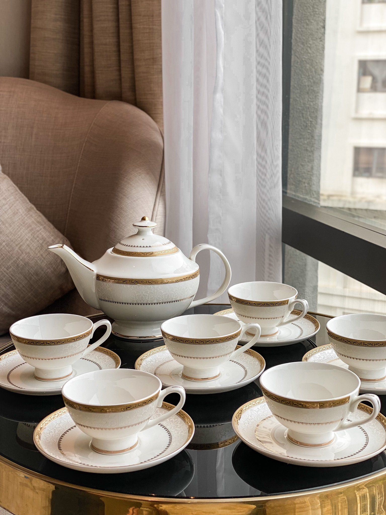 Bộ trà sứ xương Hoàng Gia Anh