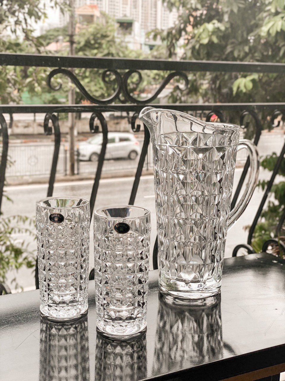 Bộ bình nước Bohemia Diamond