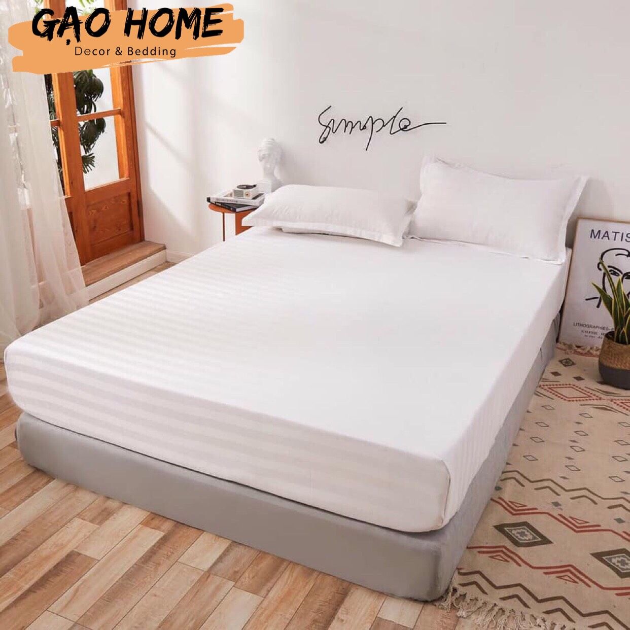 Cotton Kẻ 3F KO CHĂN - F02