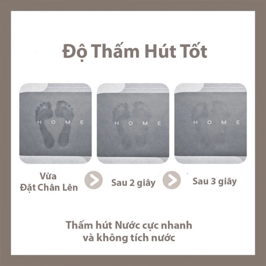Thảm phòng tắm silicon siêu thấm hút nước - 9
