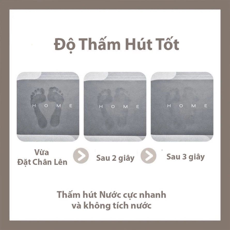 Thảm phòng tắm silicon siêu thấm hút nước - 6