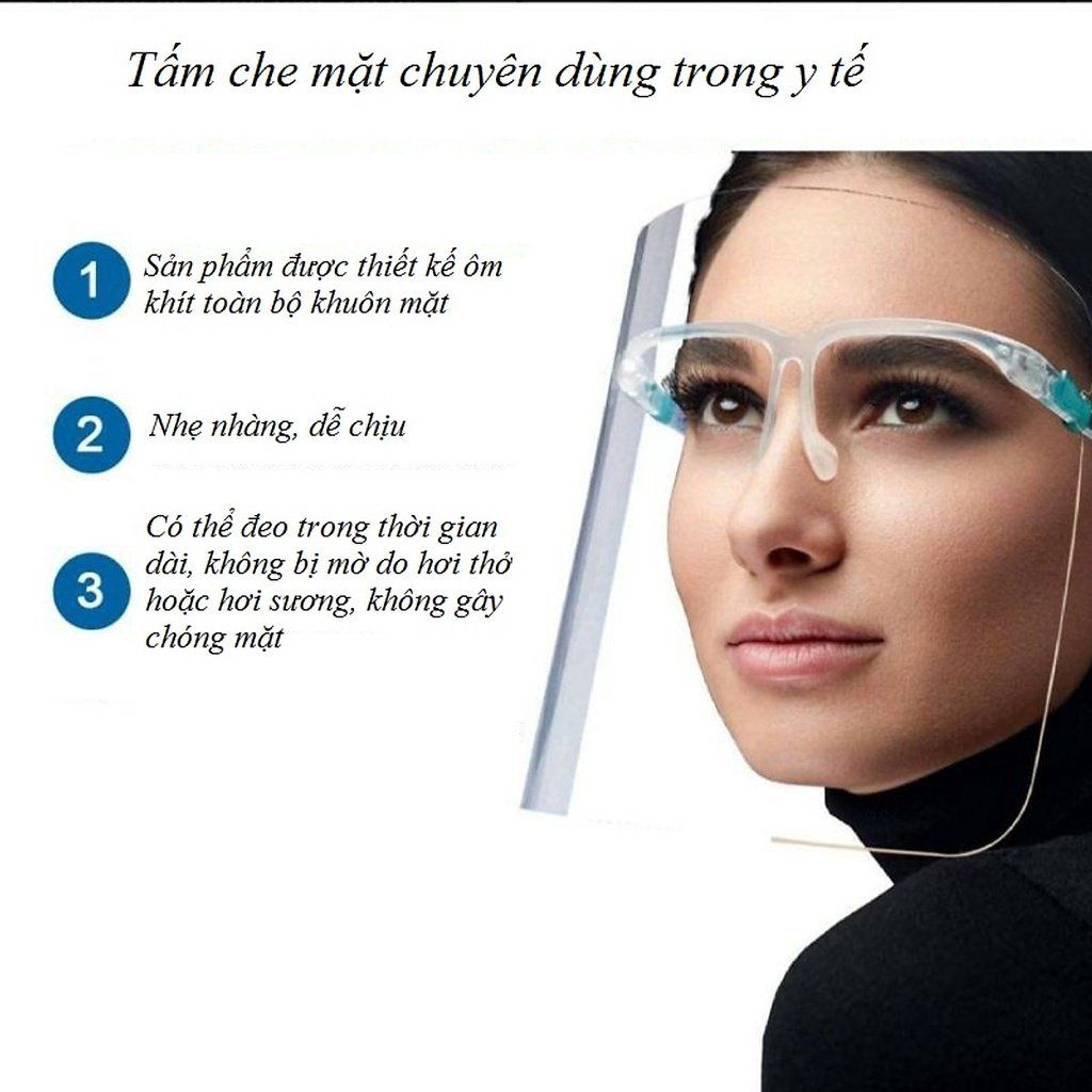 SỈ INBOX - Kính Chống Giọt Bắn, Mặt Nạ Chống Virut Trong Suốt, Bảo Vệ Cả Gia Đình Bạn Trong Mùa Covid - Giá Gốc Tận Xưởng