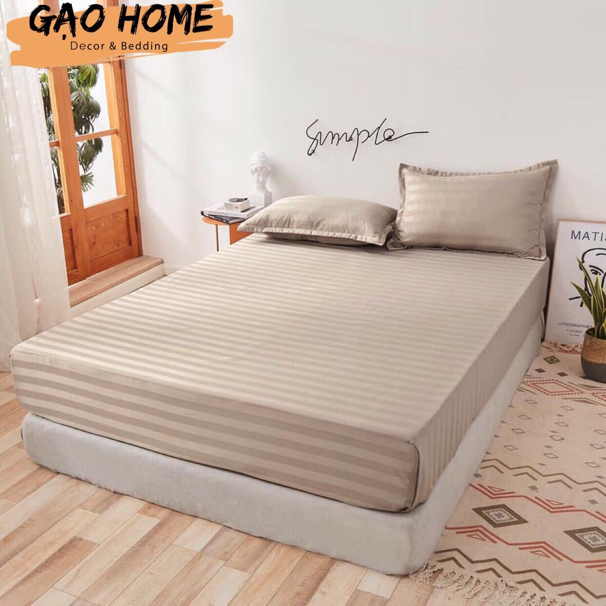 Cotton Kẻ 3F KO CHĂN - F05