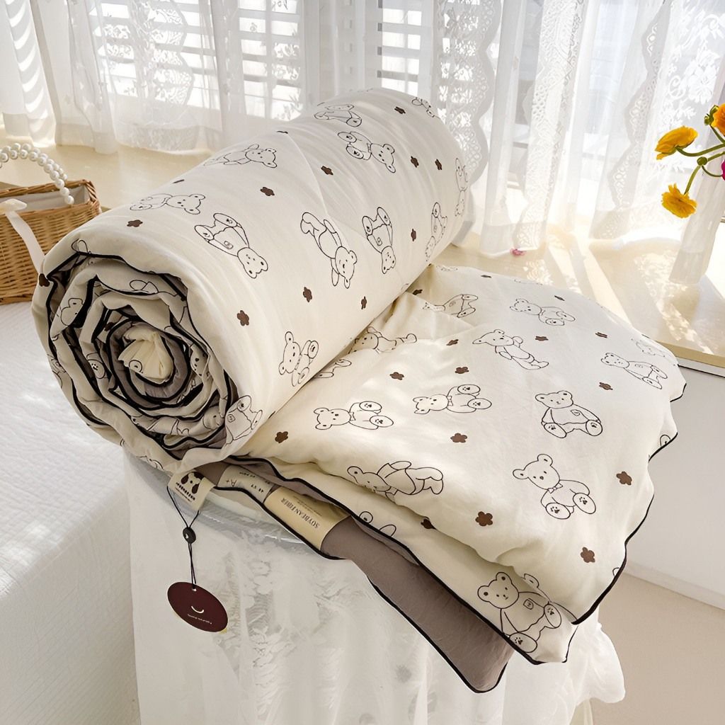 CHĂN LẺ Chăn Hè Cotton Đũi Hàn Quốc Cực Mềm Mịn, Chăn Sơ Đậu Nành Nhập Khẩu, Mền Lẻ, Chăn Bông CL11