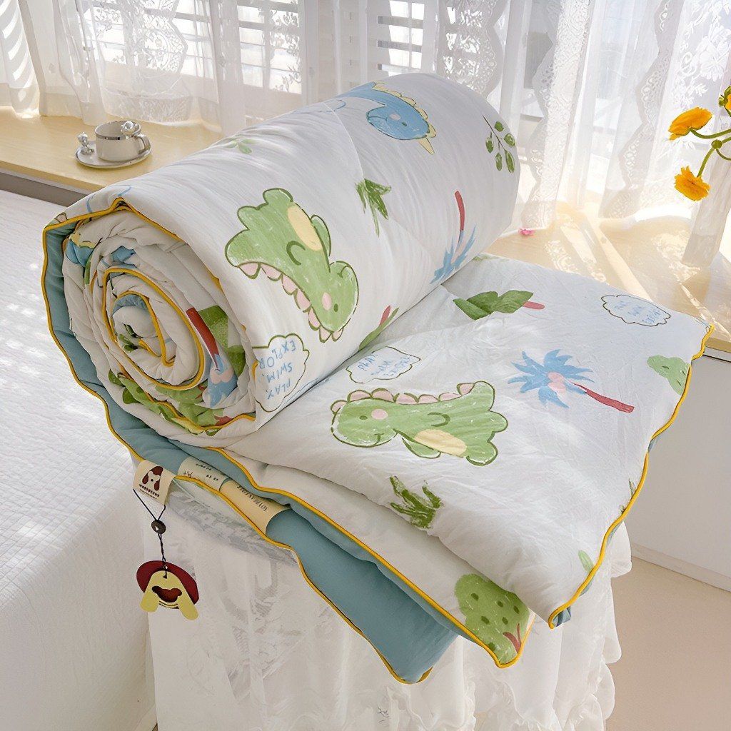 CHĂN LẺ Chăn Hè Cotton Đũi Hàn Quốc Cực Mềm Mịn, Chăn Sơ Đậu Nành Nhập Khẩu, Mền Lẻ, Chăn Bông CL4