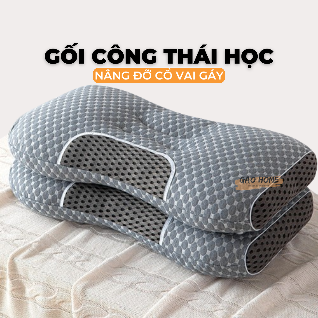 RUỘT GỐI CÔNG THÁI HỌC Giảm Thiểu Đau Mỏi Vai Gáy, Hỗ Trợ Cột Sống Và Tư Thế Cho Giấc Ngủ Ngon Hơn