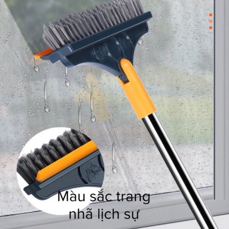 CÂY CHÀ SÀN Nhà Tắm Đa Năng 2 Trong 1, Chổi Cọ Sàn Và Gạt Nước, Xoay 120 Độ Dọn Sạch Mọi Góc Bẩn