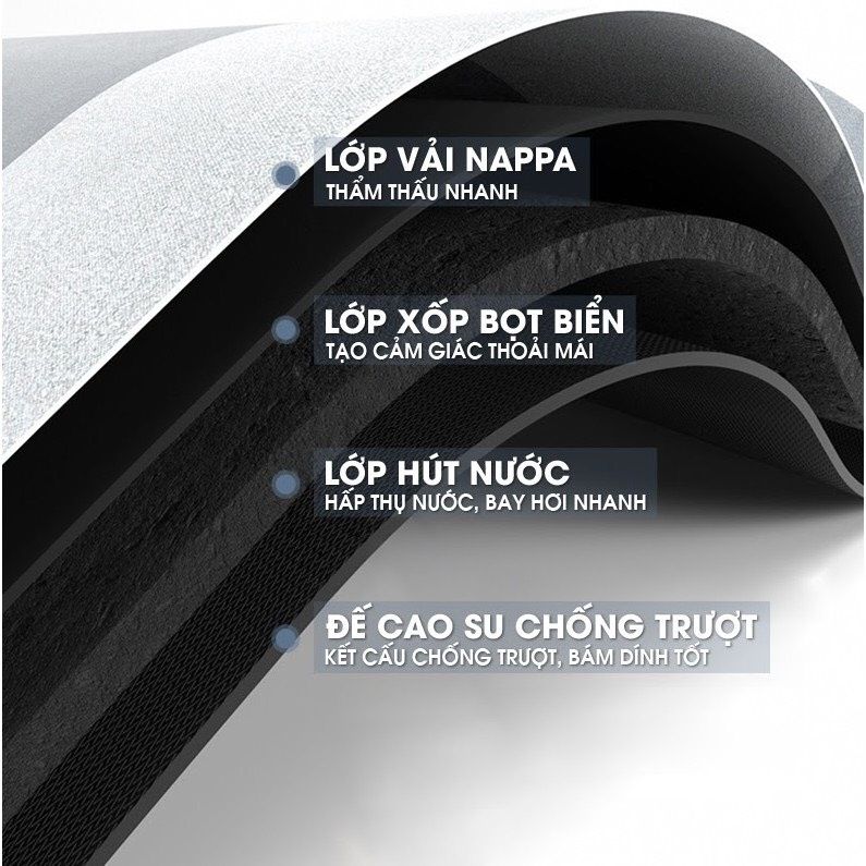 Thảm silicon siêu thấm hút nước - MÀU NGẪU NHIÊN