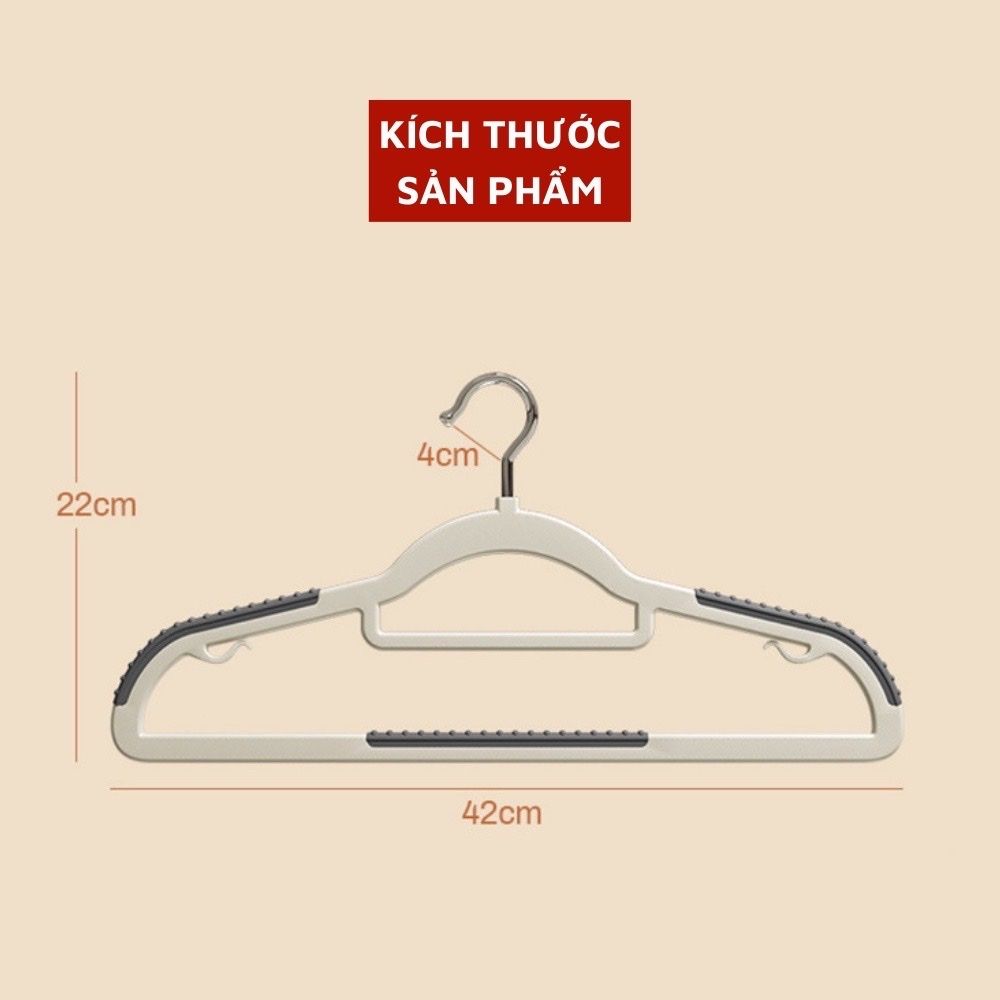 COMBO 10 MÓC TREO QUẦN ÁO Chống Trượt Xoay 360 Độ Đa Năng Chất Nhựa Cao Cấp Bền Bỉ Chịu Được Vật Nặng