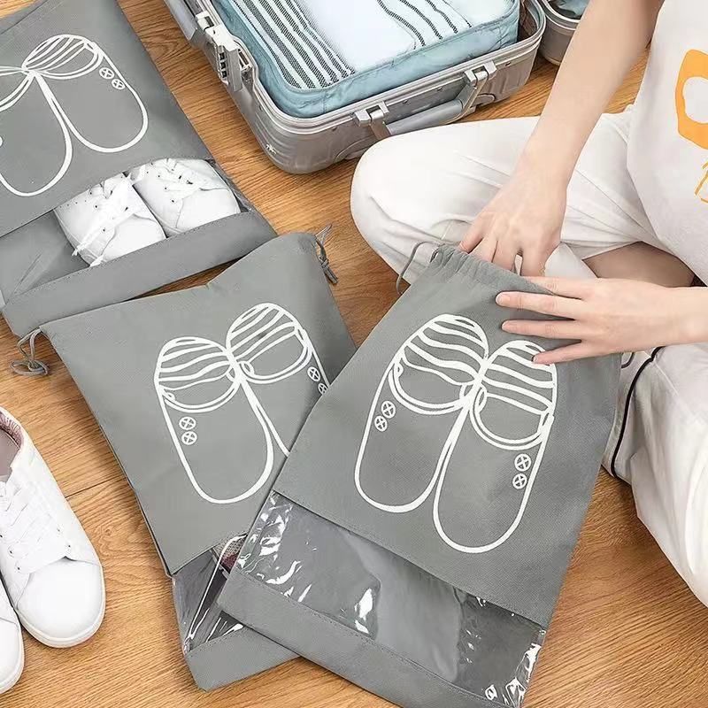 TÚI ĐỰNG GIÀY size lớn 44x32cm chống bụi giày dép chống thấm nước tiện dụng khi mang đi du lịch