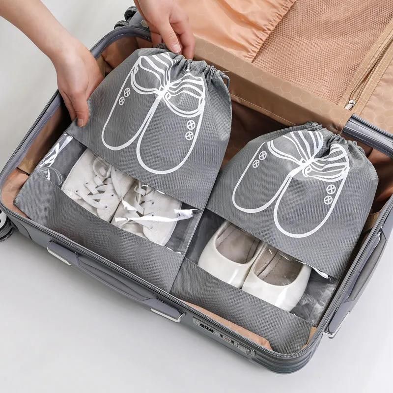 TÚI ĐỰNG GIÀY size lớn 44x32cm chống bụi giày dép chống thấm nước tiện dụng khi mang đi du lịch