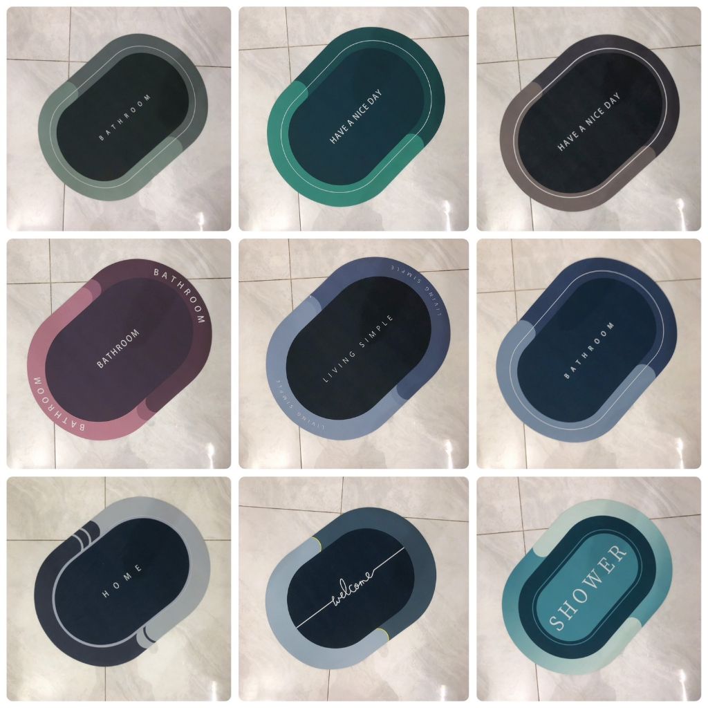 Thảm silicon siêu thấm hút nước - MÀU NGẪU NHIÊN