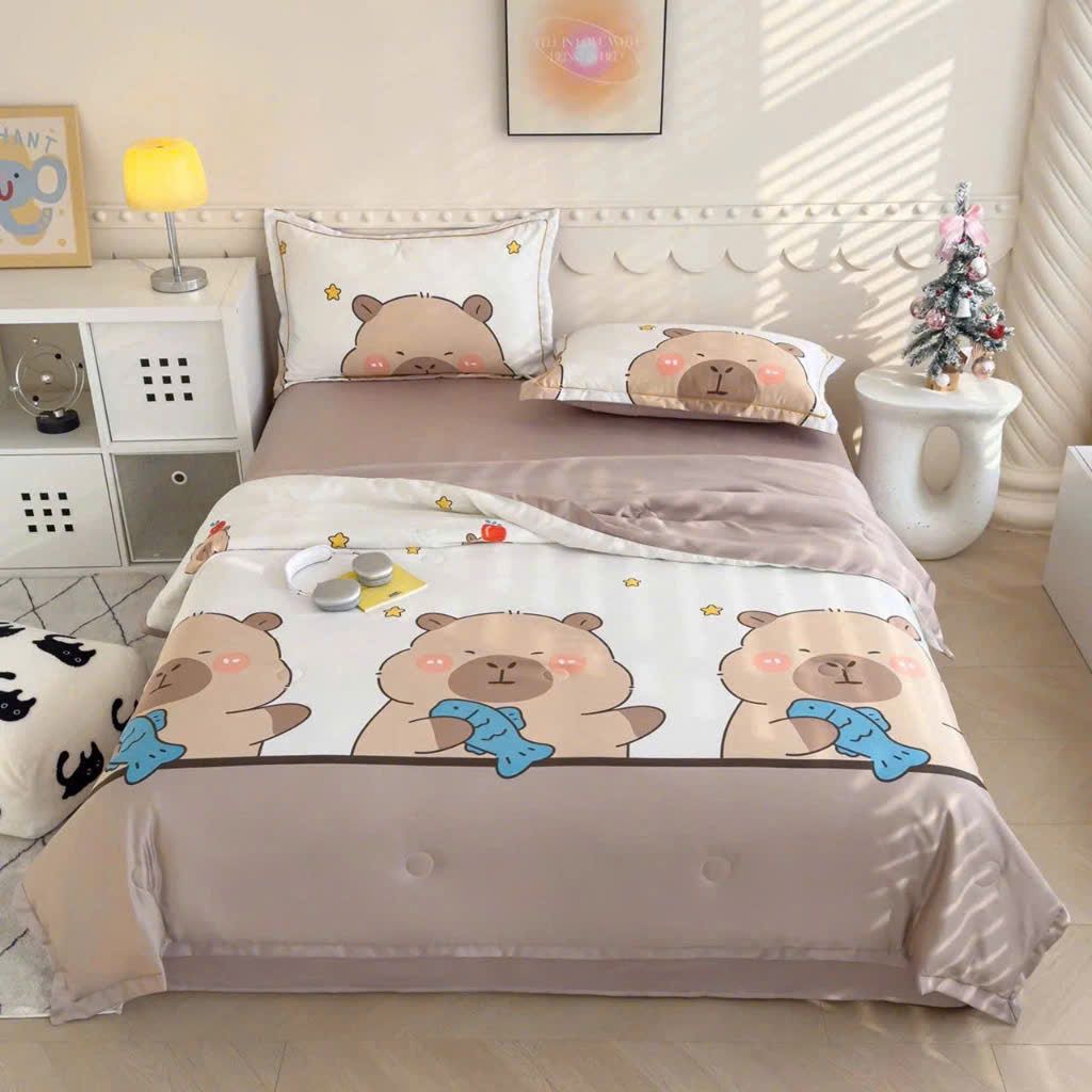 Cotton Lụa HOA VĂN - CHĂN HÈ CLH07