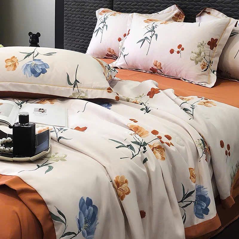 Cotton Lụa HOA VĂN - CHĂN HÈ CLH07