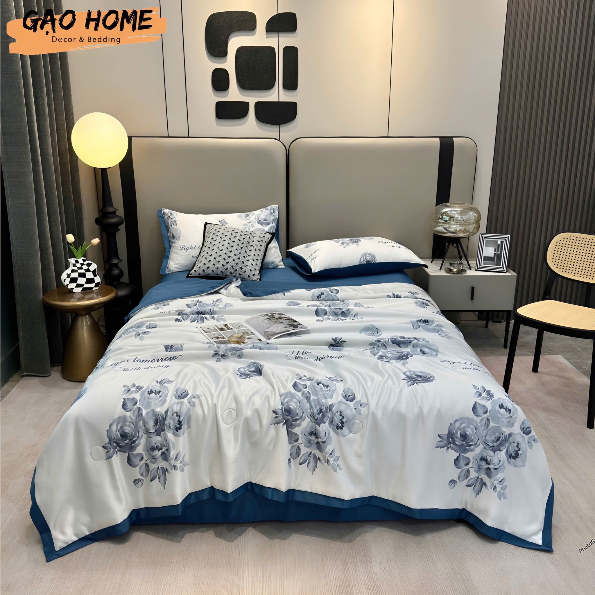 Cotton Lụa HOA VĂN - CHĂN HÈ CLH07
