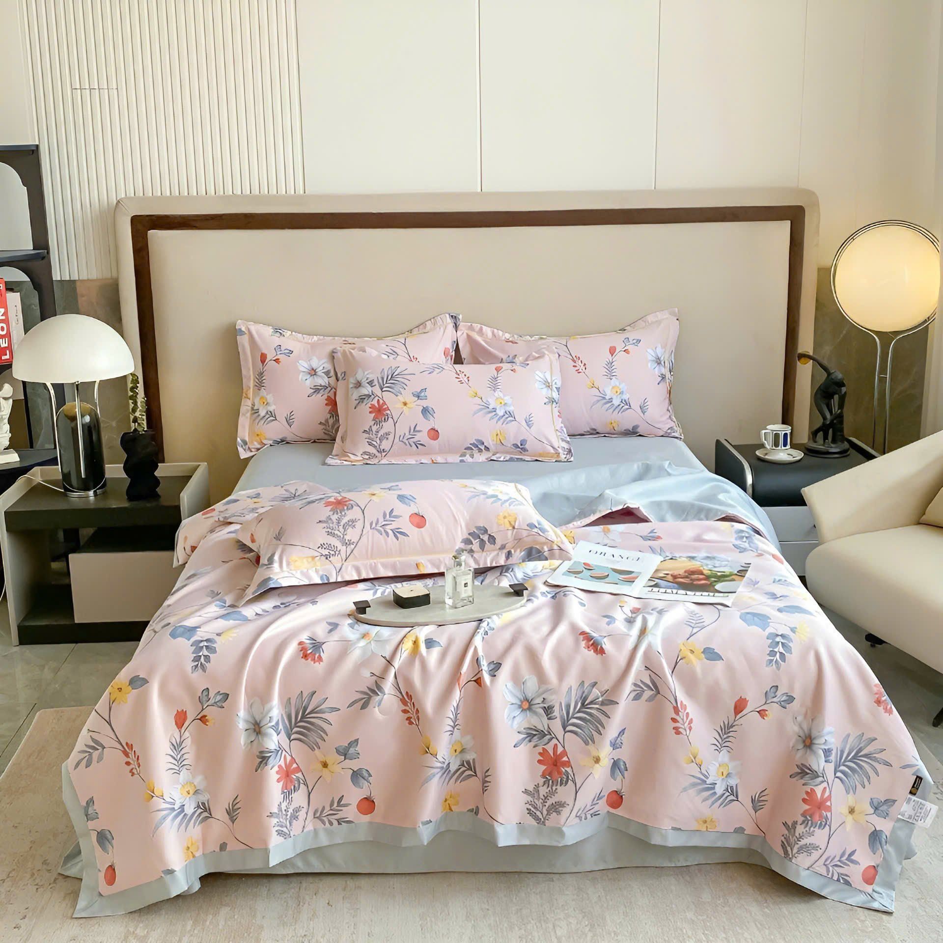 Cotton Lụa HOA VĂN - CHĂN HÈ CLH07