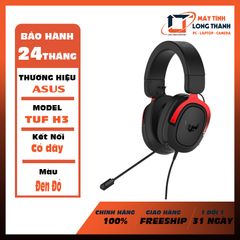 TAI NGHE CHƠI GAME ASUS TUF GAMING H3 RED ĐEN ĐỎ