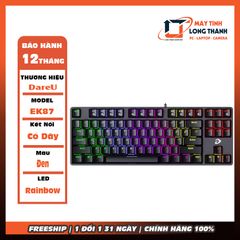 BÀN PHÍM CƠ DAREU EK87 BLACK Brown SWITCH