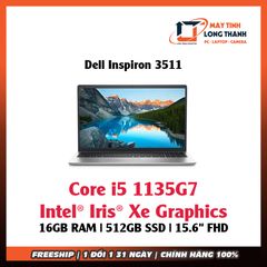 Laptop Dell Inspiron 3511 (i5 1135G7/ 16GB RAM/ 512GBSSD/15.6 inch FHD/Win10/Bạc)