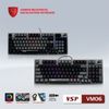 Bàn Phím Cơ VSP eSport Gaming VM06 Black Grey LED RGB