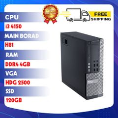 MÁY BỘ DELL 3020 : CPU INTEL I5 4150 - RAM DDR4 4GB SSD 120GB