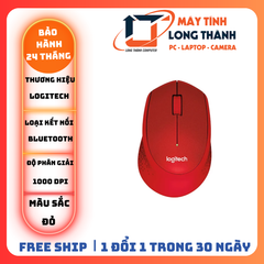 Chuột máy tính không dây Logitech M331 (Đỏ)