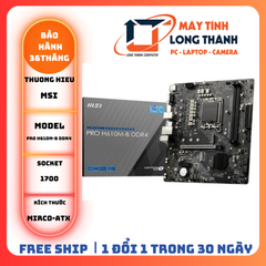 Mainboard MSI PRO H610M-B DDR4 (Intel H610, LGA 1700, m-ATX, 2 khe Ram DDR4)