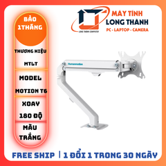 Giá treo màn hình HUMAN MOTION T6 (17-27 inch) Màu Trắng