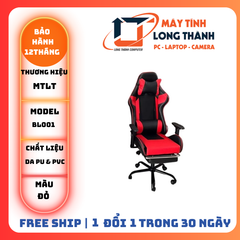 Ghế Gaming Chân Xoay BL001 Mã ĐỎ ĐEN