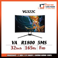 MÀN HÌNH GAMING VSP VG322C (31.5 INCH/FHD/VA/165HZ/5MS/LOA/CONG)