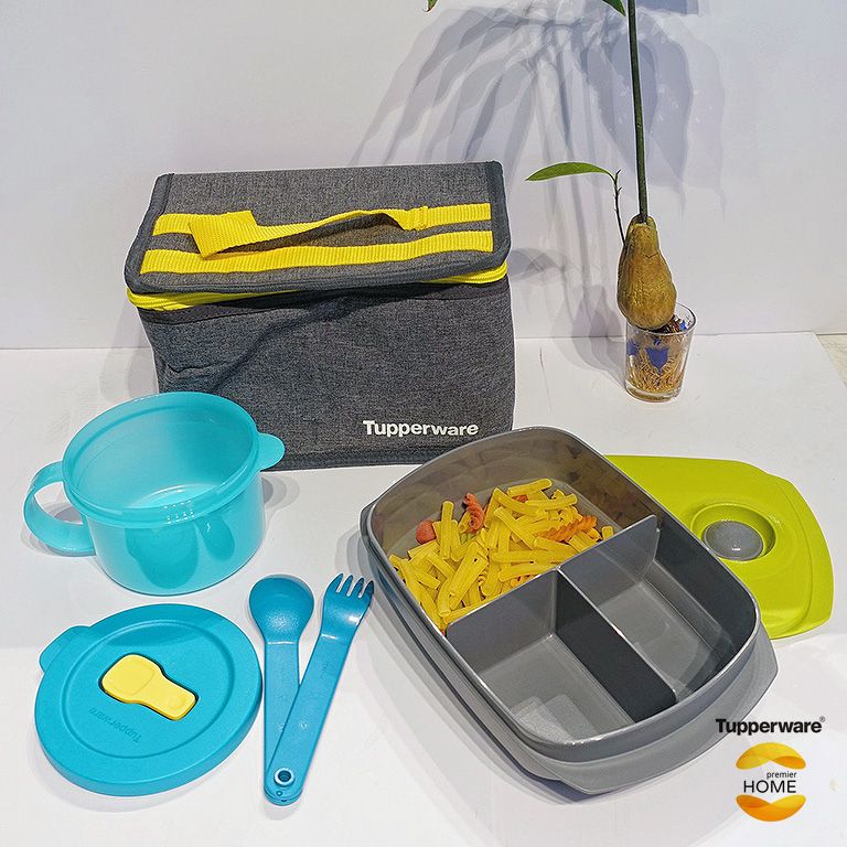 Bộ Hộp Cơm Tupperware Dùng Trong Lò Vi Sóng Reheatable Divided