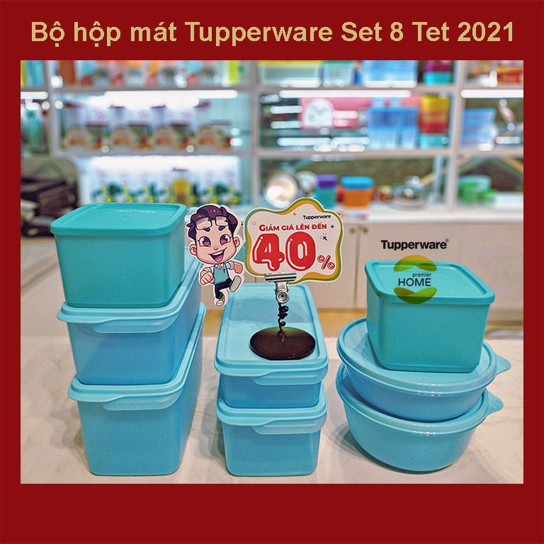 Bộ hộp mát Tupperware Tết 2021 Set 8