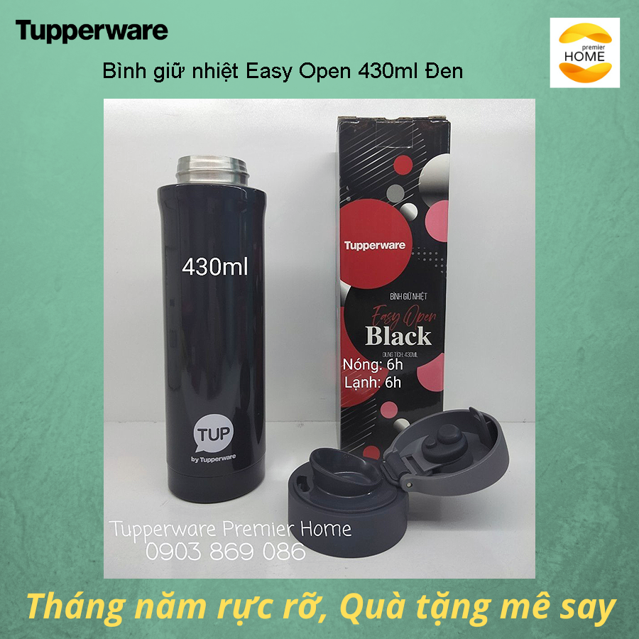 Bình giữ nhiệt Tupperware Easy Open 430ml