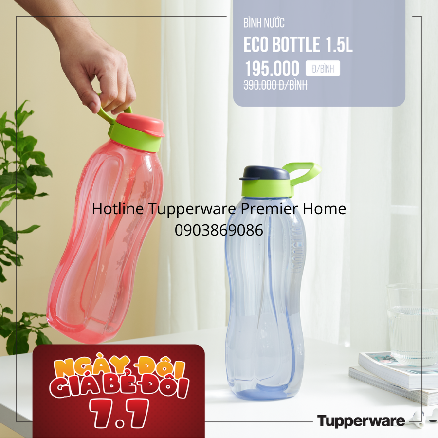  Binh Nước Tupperware Eco Bottle 1.5l 