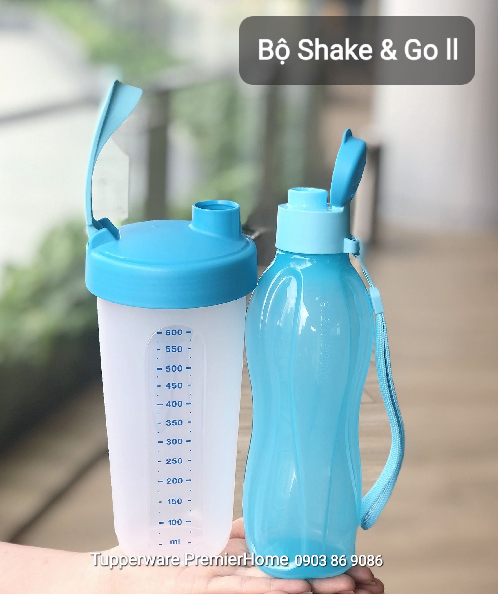  Bộ Sản Phẩm Tupperware Memberkit Shake N Go Gen II MỚI 