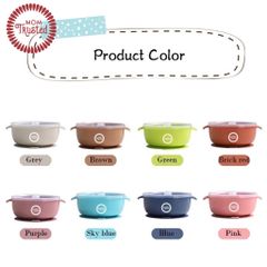 Bát silicone chống đổ Mom Trusted kèm nắp