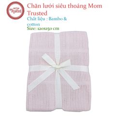 Chăn lưới Mom Trusted sợi tre và Cotton chính hãng