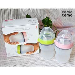 Hộp 2 bình sữa silicone Comotomo dung tích 250ml