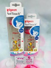 Bình sữa thuỷ tinh Pigeon plus 160ml/240ml Con Ong