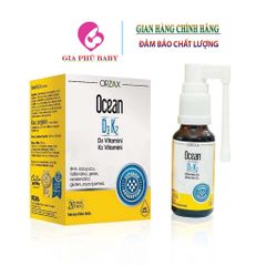 OCEAN D3 K2 BỔ SUNG VITAMIN D3 VÀ VITAMIN K2 XỊT VÀ NHỎ CHO BÉ | NHẬP KHẨU CHÍNH HÃNG THỔ NHĨ KỲ