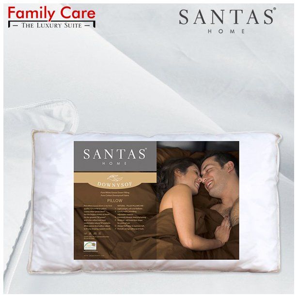 Gối lông ngỗng PURE W. GOOSE DOWN LUX 90/10 - SANTAS