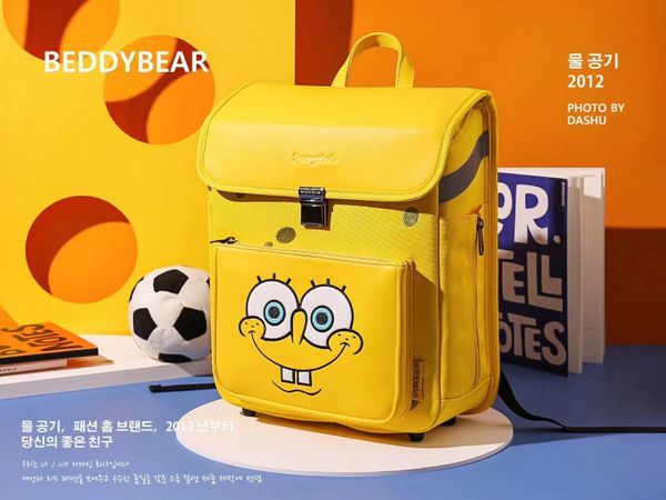  Balo Beddybear Royal Spongebob Vàng dành cho Bé Cấp 1 từ 06 tuổi trở lên -GZ-VANG 