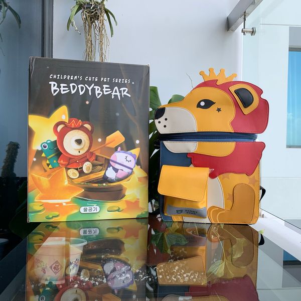  Balo BEDDYBEAR / BEDDY BEAR / họa tiết Sư tử / Dành cho Bé Trai Tiểu Học / Từ 06 tuổi đến 12 tuổi / Thiết kế chống gù lưng / BJX-MQ-SUTU 