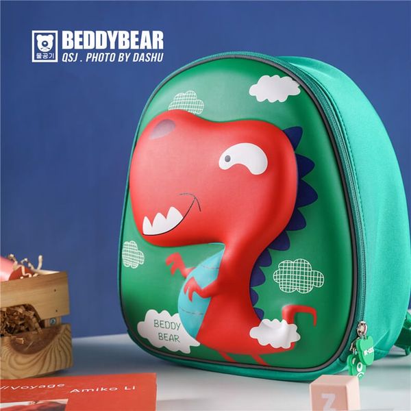  Balo Beddybear Chống thất lạc Khủng Long Xanh Lá dành cho bé mẫu giáo từ 02 tuổi-ZS-KHUNGLONG 