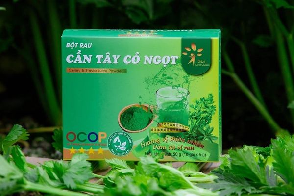 Bột cần tây giảm cân cỏ ngọt Dalat Ichifoods - Sản phẩm đạt chứng nhận FDA, VIETGAP, OCOP 4 SAO 2022