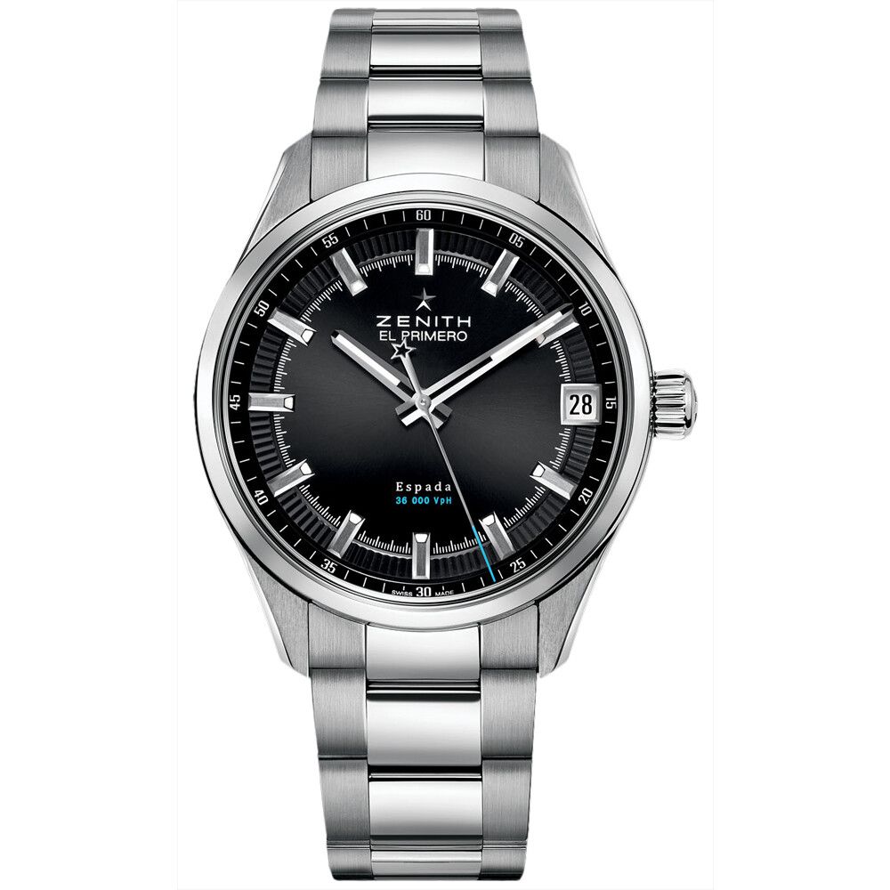 Zenith Mens Stainless Steel Polished 40mm