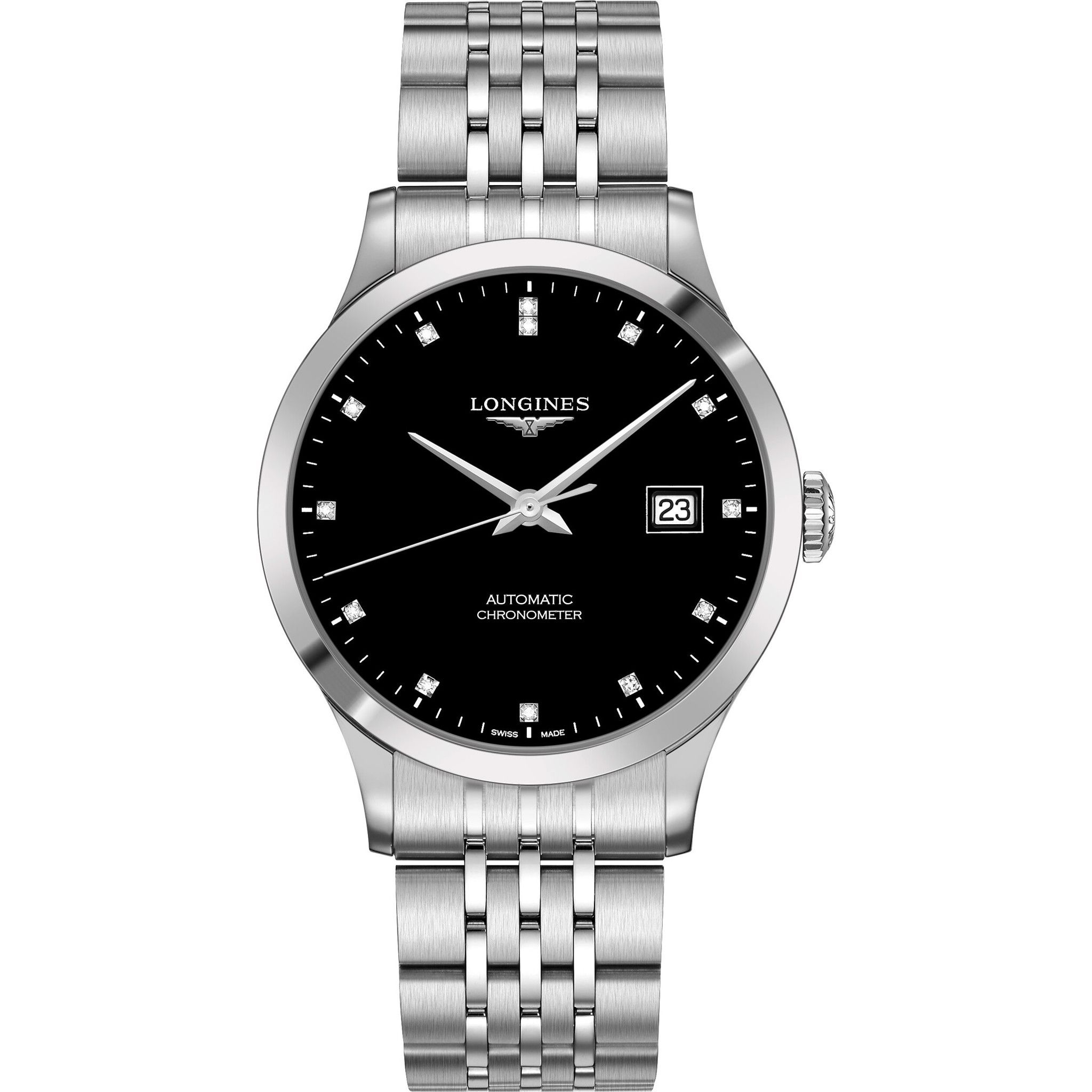Longines Record L2.821.4.57.6 Watch 40mm
