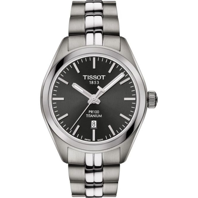 TISSOT PR 100 T101.210.44.061.00 Titanium Watch 33mm