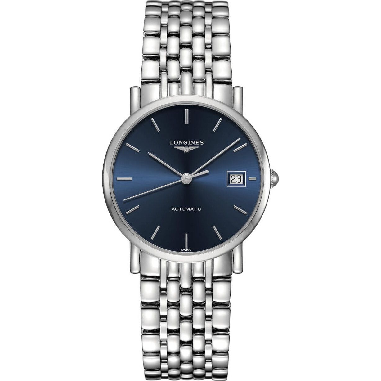 Longines Elegant L4.809.4.92.6 Blue Dial Watch 34.5mm