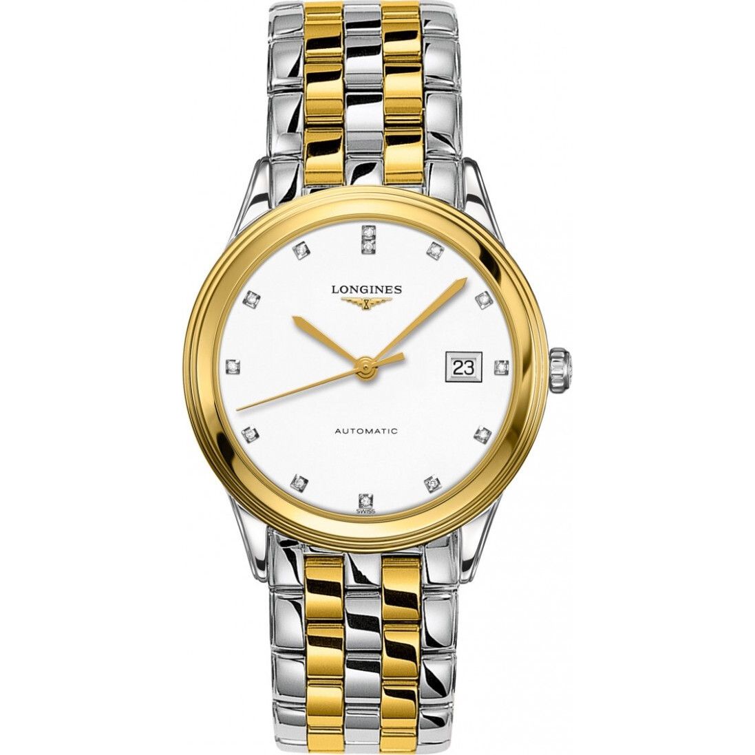 Longines Flagship L4.974.3.27.7 Diamond Watch 38.5mm